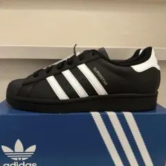 adidas SUPERSTAR ブラック/ホワイト 23.5cm