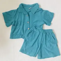 petit main プティマイン　セットアップ　グリーン　90cm