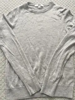 【週末値下げ】ユニクロ　UNIQLO グレー ファインメリノ　 S
