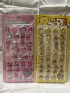 マイメロ ポムポムプリン ボンボンドロップシール 2セット