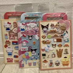 サンリオキャラクターズ　エンジョイステッカーセット　3枚　新品未使用　ボンボン