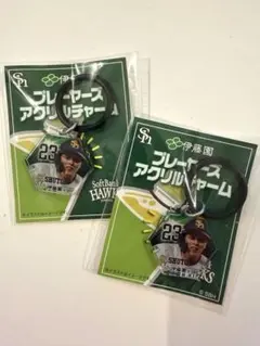 福岡ソフトバンクホークス 伊藤園 プレーヤーズアクリルチャーム 周東佑京