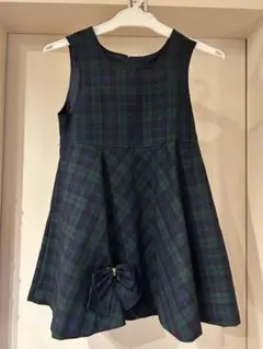 チェック柄ノースリーブワンピース 120cm