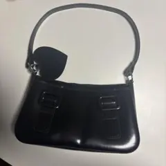 (韓国スタイル)ブラックハンドバッグ