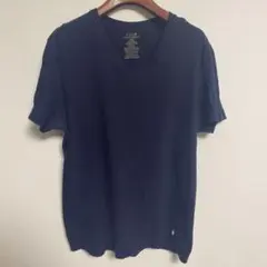 POLO RALPH LAUREN ネイビー Vネック Tシャツ L