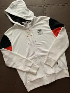再値下げ！タグ付！PUMA フード付きパーカー Mサイズ ホワイト