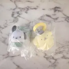 サンリオキャラクターカラフルカラビナマスコットチャームポチャッコ&ポムポムプリン