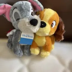 ディズニー わんわん物語 トランプ レディ ペア ぬいぐるみ