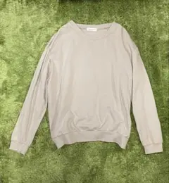 グレージュ スウェット トレーナー シンプル