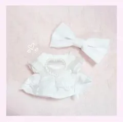 10cm～12cm ぬいぐるみ ぬい服 「しろうさぎ」