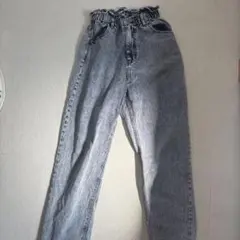 ハイウエスト デニムパンツ グレー　WEGOのサムネイル
