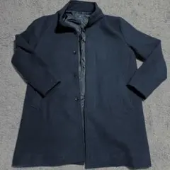 ナノユニバース　ダークネイビー チェスターコート　Lサイズ