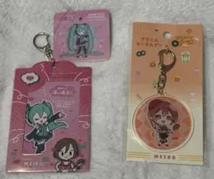 初音ミク MEIKO カードケースキーチェーン アクリルキーホルダー バラ売り可