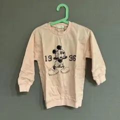 ミッキーマウス　ピンク　ロングTシャツ100cm〜120cm