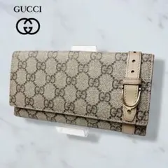 58 GUCCI 長財布 PVC 二つ折り財布 PVC GGスプリーム - メルカリ