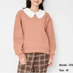 GU ビッグカラースウェットプルオーバー(長袖)