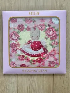 【良柄】FEILER フェイラー サンリオ マロンクリーム ハンカチ