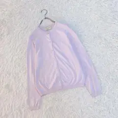 【UNITED ARROWS】　カーディガン　シルク混　薄手　日本製　パープル