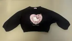 Hello Kitty トレーナー ブラック　140