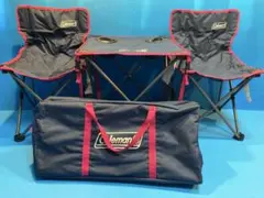 【美品】Coleman／コールマン コンパクトチェア　テーブルセット　ピクニック