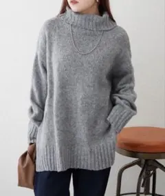 【新品未使用】タートルネック起毛ニットプルオーバー　ナイスクラップ　RMAF