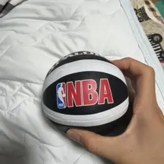 SPALDING NBA ミニバスケットボール ブラック ホワイトのサムネイル