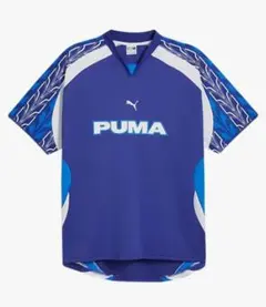 PUMA スポーツシャツ 青色 半袖　プラシャツ　高値品　メンズサイズxs