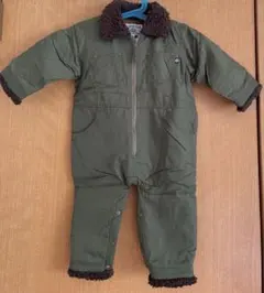 ダディオダディ アウター ジャンプスーツ カバーオール ロンパース カーキ80