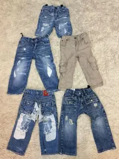 デニムパンツ 90cm5点セット