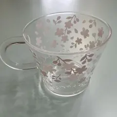 スタバ SAKURA カラーチェンジグ2023 耐熱グラスマグ 355ml