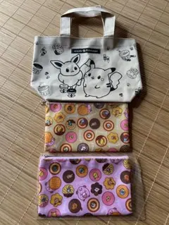 ミスド×ポケモン イーブイ ピカチュウ バッグ セット