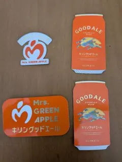 外袋付き　Mrs. GREEN APPLE ステッカー 4枚セット