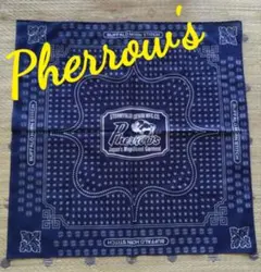 新品未使用 Pherrow's オールドバンダナ ネイビー アメカジ