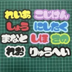 ミニ文字パネル　うちわ文字　ネームパネル　ハンドメイド