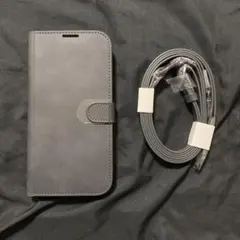 iPhone 15 Pro Max ケース 手帳型 革 ショルダー ストラップ