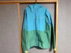 patagonia ボルダーフォークレインジャケット　XL 青/緑