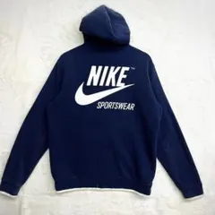 NIKE ネイビー ジップアップパーカー　ナイキ　L