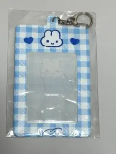 やさうさちゃん　チェキケース ブルー チェック