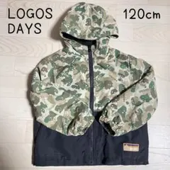 しまむら【120cm】ジャンパー ジャケット フリース 迷彩 フード