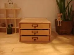 【未使用展示品】桐 チェスト 3段 木製 収納ケース 引出し【説明文必読】 未使用展示品】桐 チェスト 3段 木製 収納ケース 引出し【説明文必読