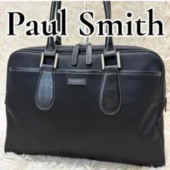 Paul Smith 美品 2way レザー ブリーフケース リザード型押し 黒