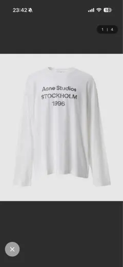 Acne Studios ホワイト ロングスリーブ Tシャツ XLのサムネイル