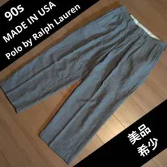 90s Ralph Lauren 襤褸 極太 ワイドスラックス 40s 50s - メルカリ