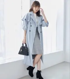 MAJESTIC LEGON ケープロングトレンチコート