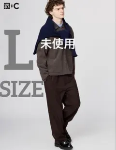 UNIQLO C 25AW イージーワイドテーパードパンツ ブラウン 未使用