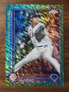 2025 topps chrome NPB 甲斐野 西武 99シリ グリーン