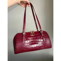 Falchi NEW YORK 牛革 ハンドバッグ ファルチニューヨーク　赤のサムネイル