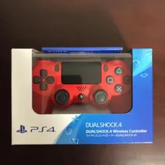 【新品】PS4 ワイヤレスコントローラー 純正 デュアルショック4　マグマレッド