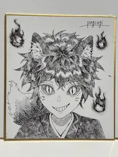 オリジナルイラスト色紙