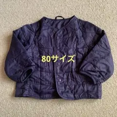 ユニクロベビー　ライトウォームパデットコンパクトジャケット 80サイズ ネイビー